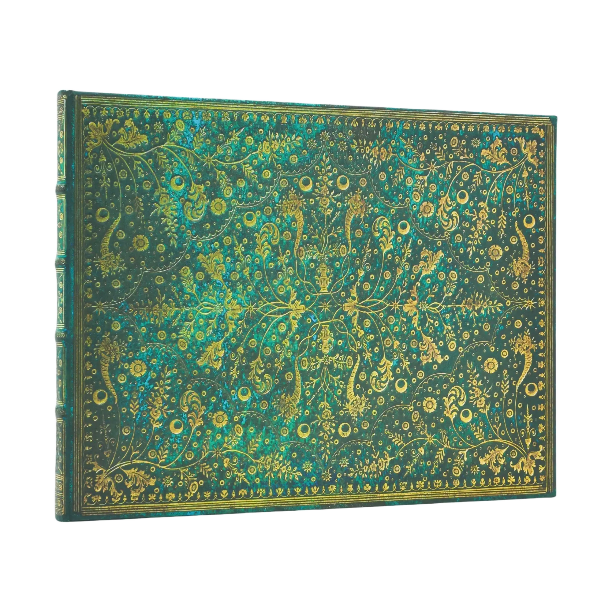 Paperblanks Libro de Visitas Flor Esmeralda (Guest Book Rayado) portada oficial Paperblanks
