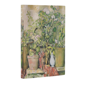 Paperblanks Agenda 2027 Cézanne: Macetas de Terracota (Midi, Vista Diaria, 12 Meses) portada oficial Paperblanks