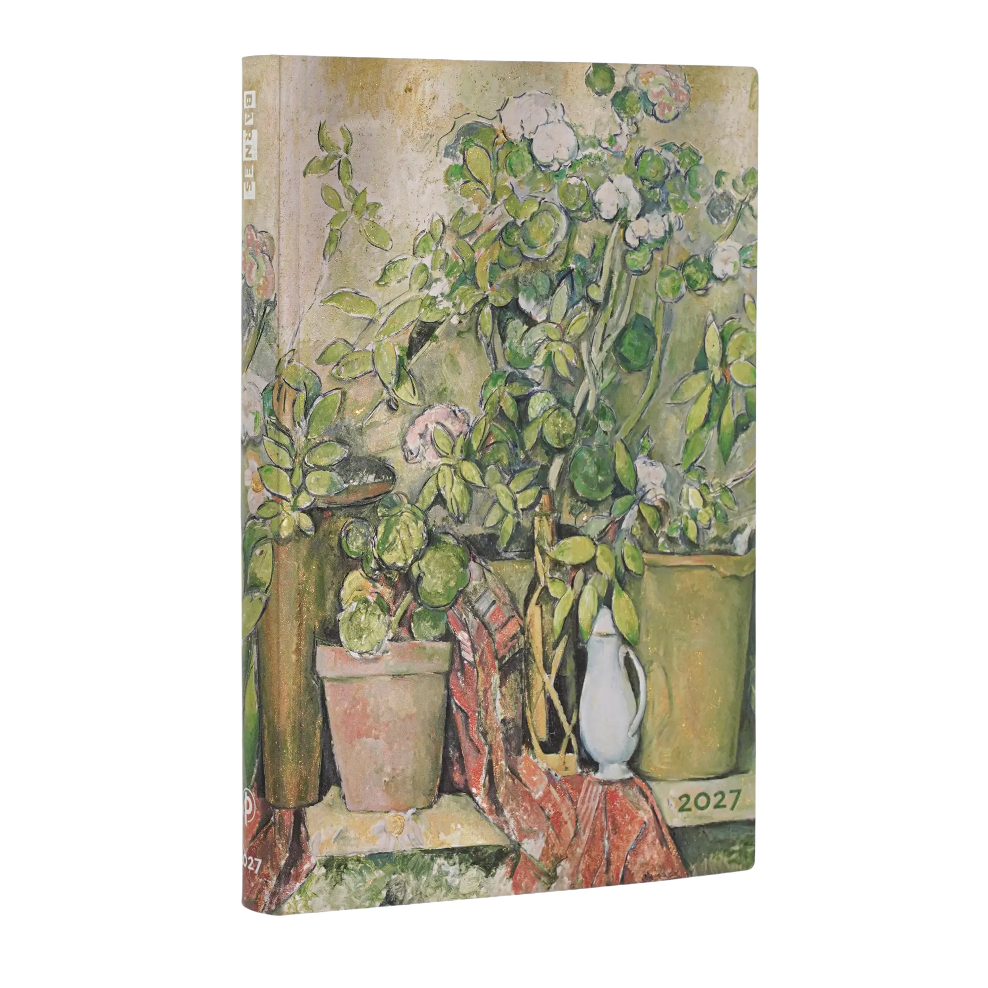 Paperblanks Agenda 2027 Cézanne: Macetas de Terracota (Midi, Vista Diaria, 12 Meses) portada oficial Paperblanks