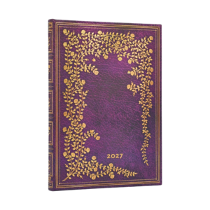 Paperblanks Agenda 2027 Rosa de Nueva York (Midi, Vista Semanal, 12 Meses) portada oficial Paperblanks