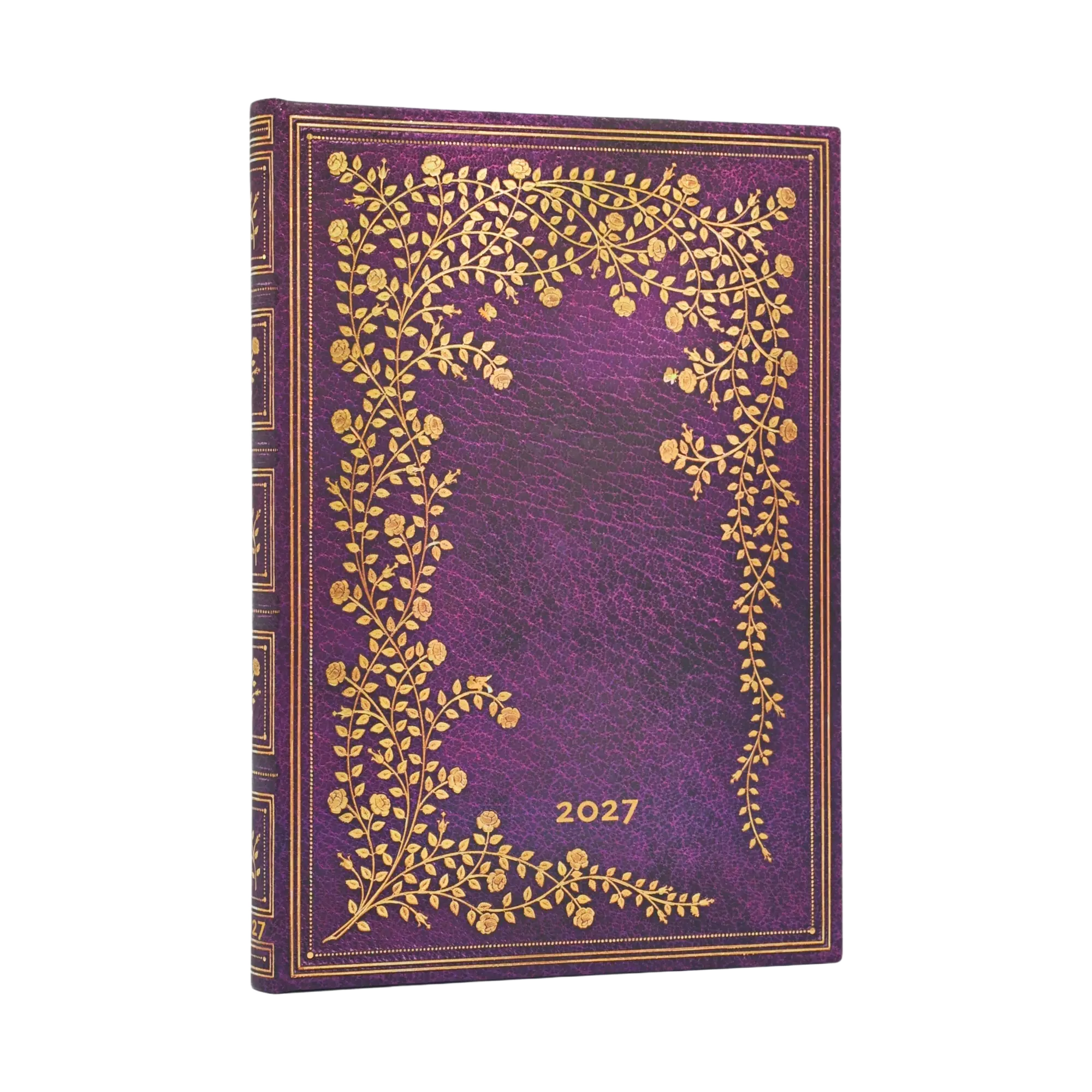 Paperblanks Agenda 2027 Rosa de Nueva York (Midi, Vista Semanal, 12 Meses) portada oficial Paperblanks