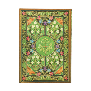 Paperblanks Agenda 2027 Poesía en Flor (Midi, Vista Semanal, 12 Meses) contraportada y diseño posterior