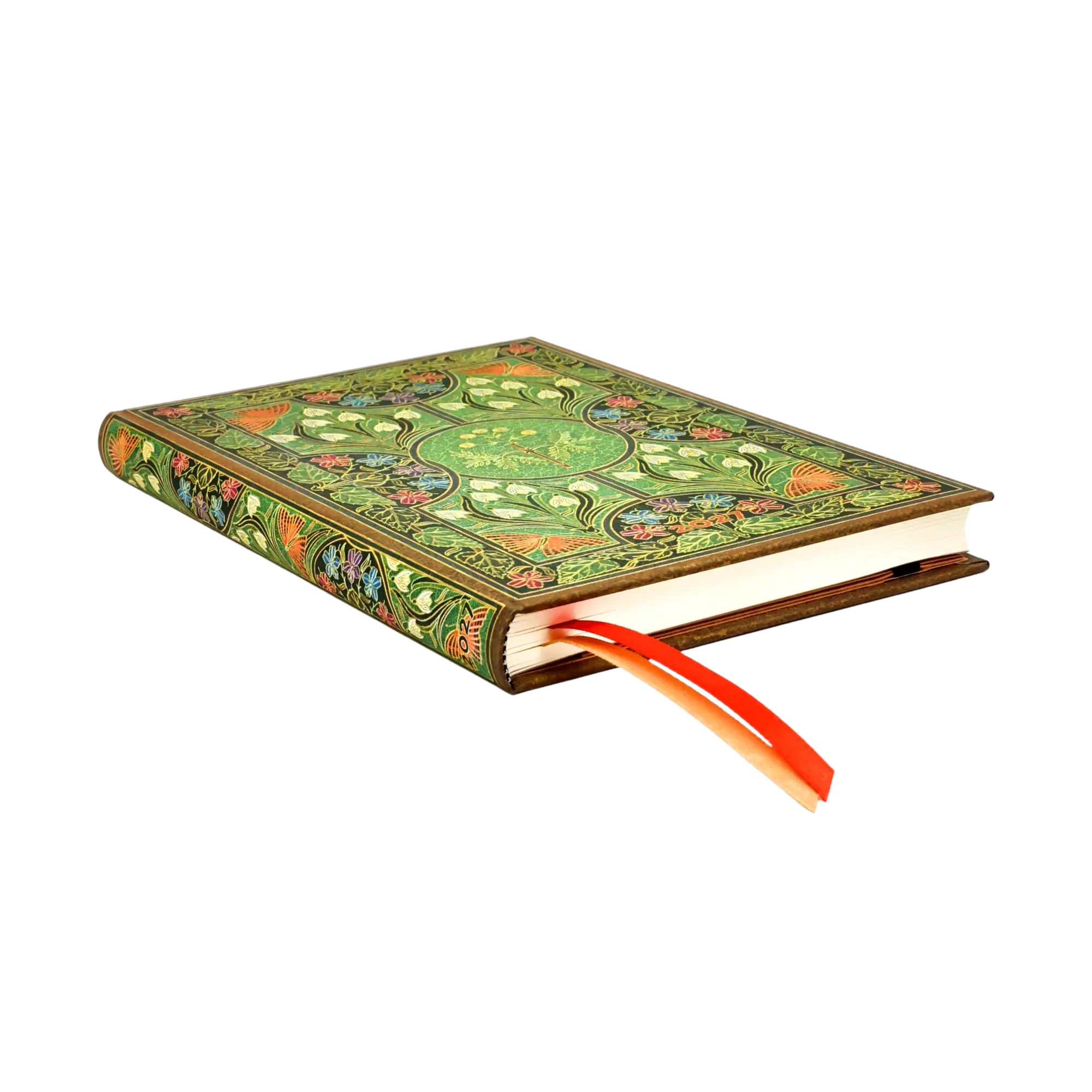 Paperblanks Agenda 2027 Poesía en Flor (Midi, Vista Semanal, 12 Meses) cantos y lomo