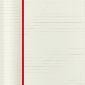 Moleskine Cuaderno Classic Tapa Blanda - Rojo Escarlata, Large (13 × 21 cm), Rayado interior de hojas y diseño abierto