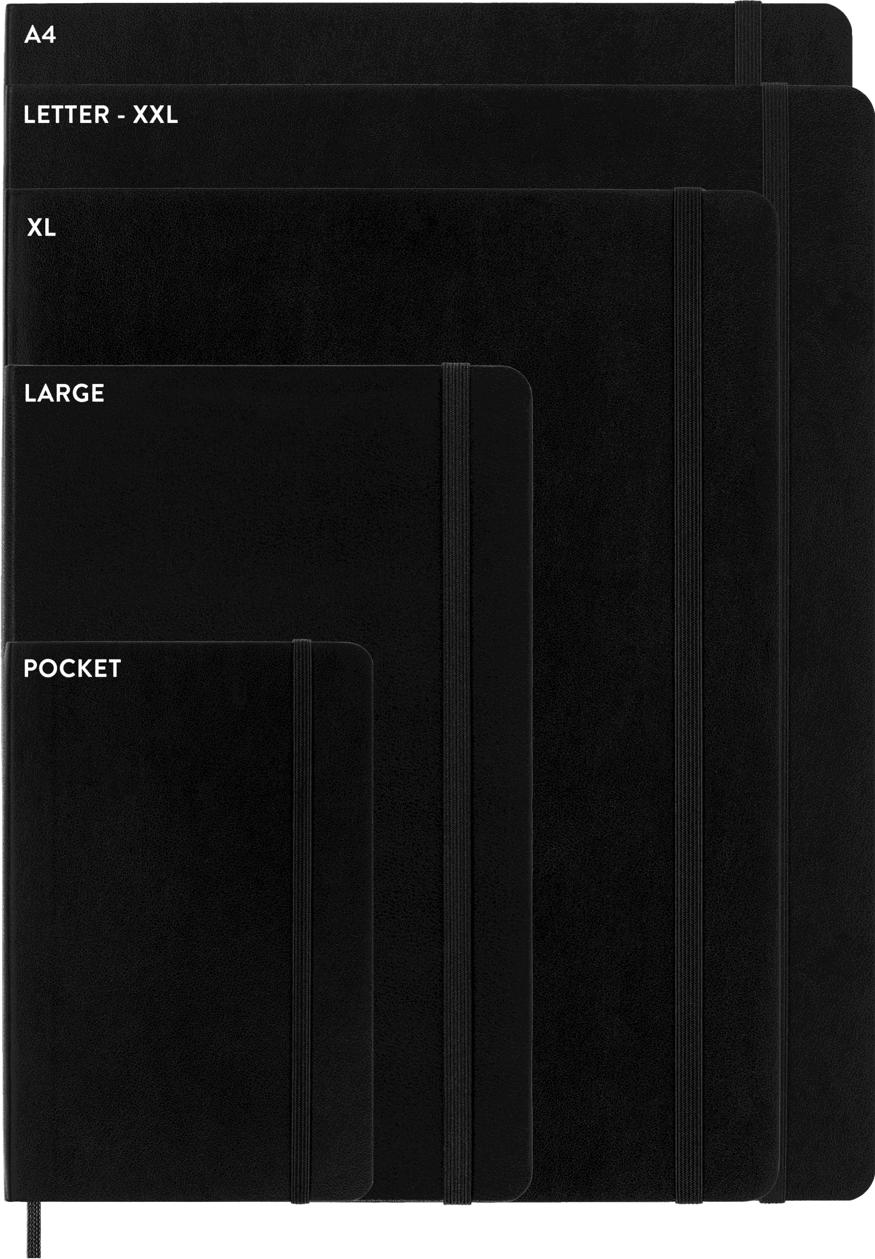 Moleskine Cuaderno Classic Tapa Blanda - Rojo Escarlata, Large (13 × 21 cm), Rayado vista posterior con elástico