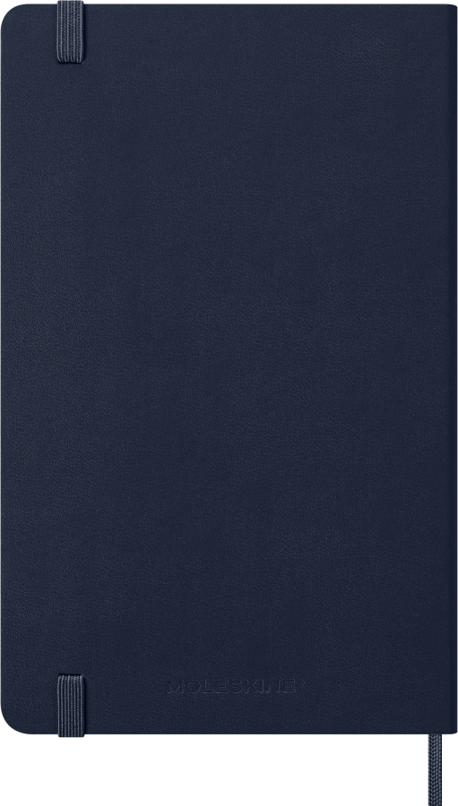 Moleskine Agenda Classic 2027 Large Diaria, Tapa Dura, 12 Meses - Azul Zafiro contraportada