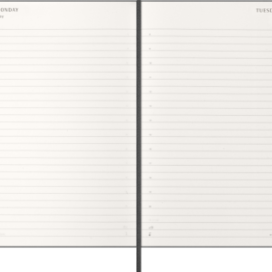 Moleskine Agenda Classic 2027 Large Diaria, Tapa Dura, 12 Meses - Negro interior