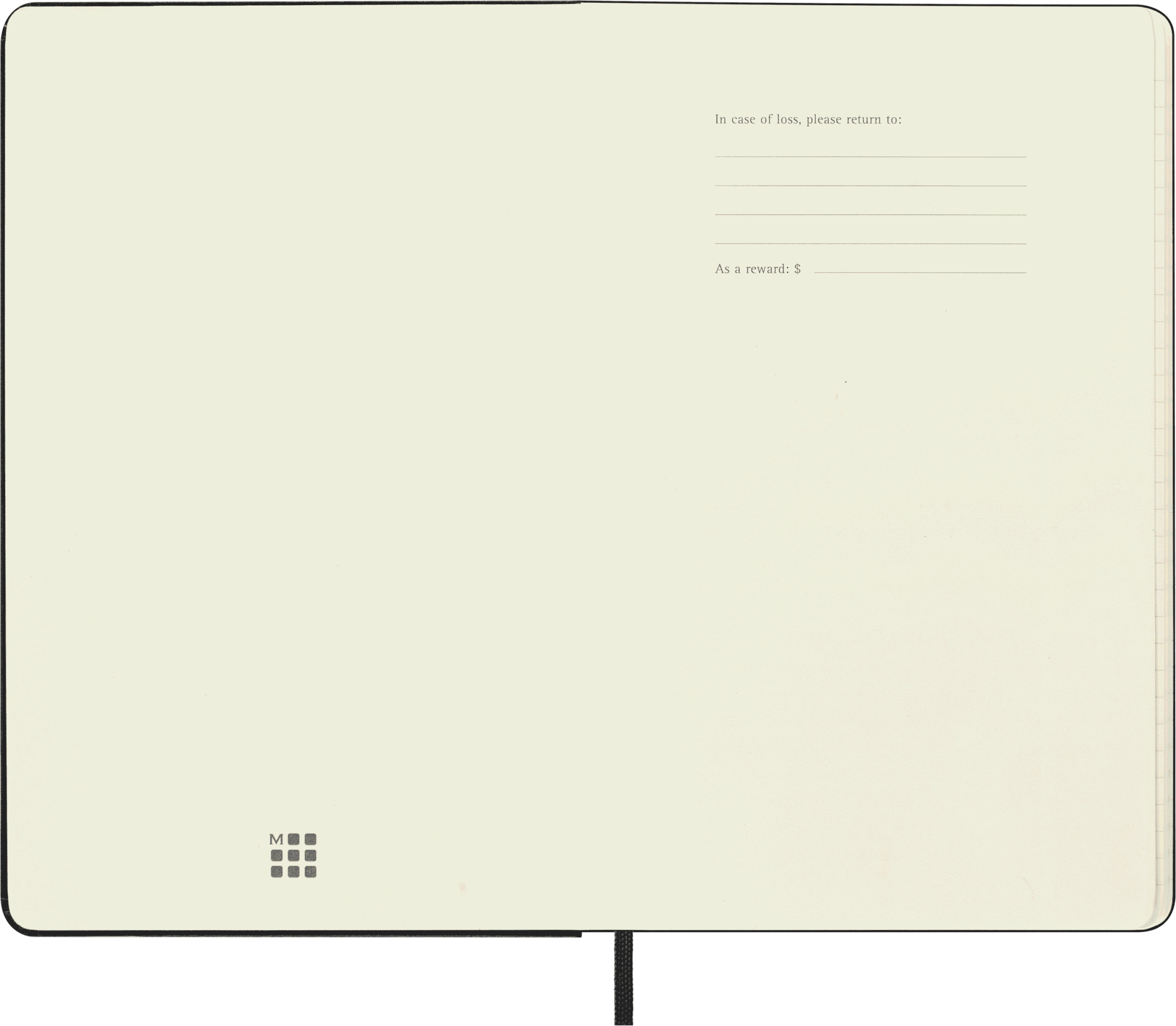 Moleskine Cuaderno Classic Tapa Dura - Negro, Large (13 × 21 cm), Rayado portada frontal Moleskine